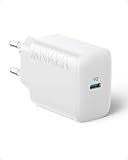 Anker 20W USB C Ladegerät, USB C Schnellladegerät, USB C Ladegerät für iPhone 16/15 / 14/13 Serie/iPad Pro 12.9', iPad Pro 11', iPad Air 5/4, iPad 10, iPad Mini 6 und weitere (ohne Kabel)