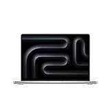 Apple 2023 MacBook Pro Laptop M3 Pro Chip mit 11‑Core CPU, 14‑Core GPU: 14,2' Liquid Retina XDR Display, 18 GB gemeinsamer Arbeitsspeicher, 512 GB SSD Speicher. Funktioniert mit iPhone, Silber