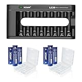 8pcs XTAR 4150mWh 1,5V aa wiederaufladbare batterien mit Ladegerät 1.5V Lithium aa batterien (8Pack-4150mWh AA + LC8 Ladegerät)