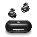 soundcore by Anker Liberty Neo Bluetooth Kopfhörer, Kabellose Kopfhörer mit Premium Klangprofil, intensiver Bass, IPX7 Wasserschutz, Bequemer Halt, Bluetooth 5.0 (Schwarz)